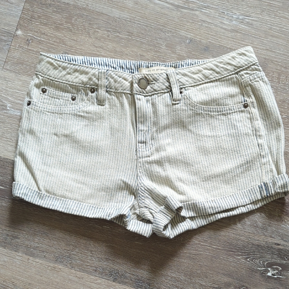Women's Faded Striped Shorts